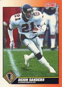 Deion Sanders Atlanta Falcons 1991 Score NFL #395